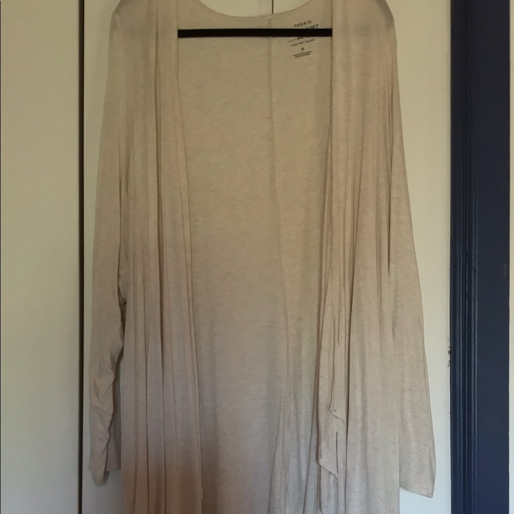 Open drape cardigan
